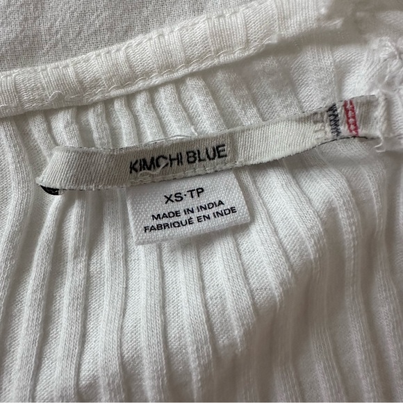 🪽coquette white lacy urban outfitters kimchi blue long sleeve top🪽 - Picture 3 of 3